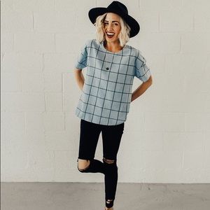 Roolee - blue and navy striped cotton shirt